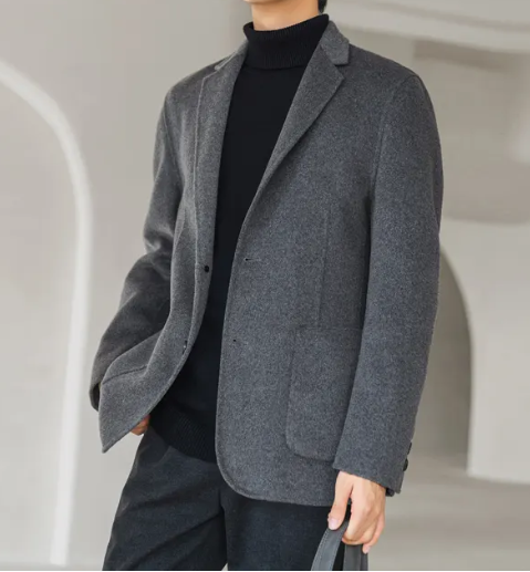 全毛面料男士西服上衣，西服定制